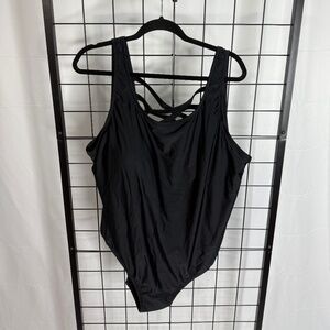 Unbranded 4X Brand New Black One Piece Swimsuit